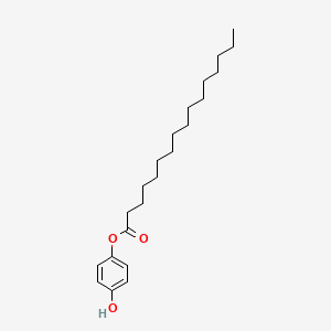 molecular formula C22H36O3 B14429241 4-Hydroxyphenyl hexadecanoate CAS No. 83791-08-6