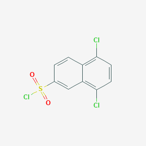 molecular formula C10H5Cl3O2S B1442926 5,8-二氯萘-2-磺酰氯 CAS No. 1251758-18-5