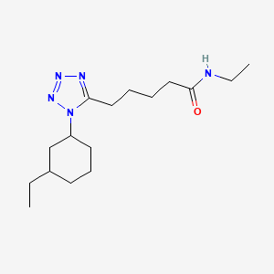 1-Cyclohexyl-N,N-diethyl-1H-tetrazole-5-pentanamide