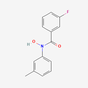 molecular formula C14H12FNO2 B14429284 3-Fluoro-N-hydroxy-N-(3-methylphenyl)benzamide CAS No. 79115-33-6