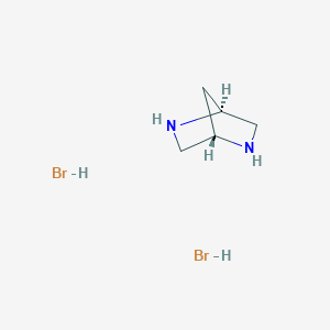 molecular formula C5H12Br2N2 B144293 (1S,4S)-2,5-Diazabicyclo[2.2.1]heptane Dihydrobromide CAS No. 132747-20-7