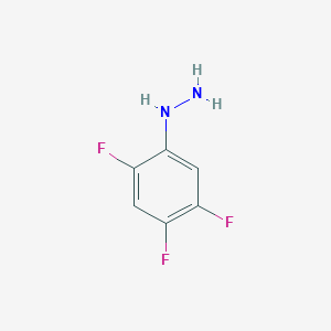 molecular formula C6H5F3N2 B1442932 (2,4,5-三氟苯基)肼 CAS No. 1024109-24-7