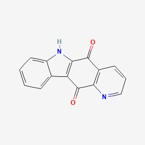 molecular formula C15H8N2O2 B14429335 5H-Pyrido[3,2-b]carbazole-5,11(6H)-dione CAS No. 80757-40-0