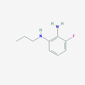 molecular formula C9H13FN2 B1442934 3-氟-1-N-丙基苯-1,2-二胺 CAS No. 1178806-40-0