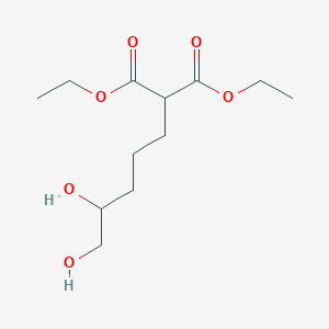 molecular formula C12H22O6 B14429355 Diethyl (4,5-dihydroxypentyl)propanedioate CAS No. 83532-93-8