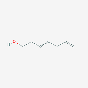 molecular formula C7H12O B14429371 Hepta-3,6-dien-1-OL CAS No. 80502-29-0