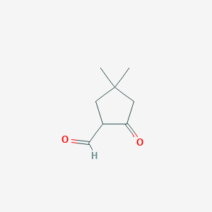 4,4-Dimethyl-2-oxocyclopentane-1-carbaldehyde