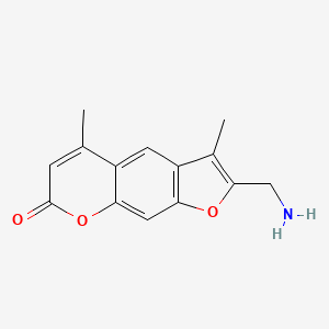 2-(Aminomethyl)-3,5-dimethyl-7H-furo[3,2-g][1]benzopyran-7-one