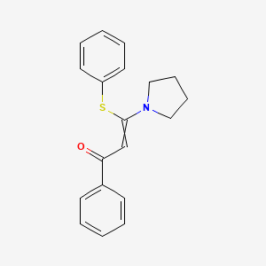 1-Phenyl-3-(phenylsulfanyl)-3-(pyrrolidin-1-yl)prop-2-en-1-one