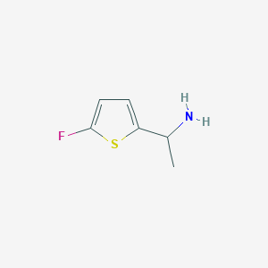 molecular formula C6H8FNS B1442945 2-Thiophenemethanamine, 5-fluoro-alpha-methyl- CAS No. 870849-74-4