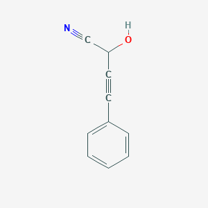 molecular formula C10H7NO B14429477 2-Hydroxy-4-phenylbut-3-ynenitrile CAS No. 84452-21-1