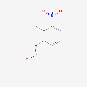 molecular formula C10H11NO3 B14429482 1-(2-Methoxyethenyl)-2-methyl-3-nitrobenzene CAS No. 79172-35-3