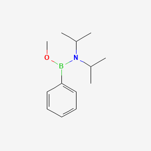 molecular formula C13H22BNO B14429488 N-[methoxy(phenyl)boranyl]-N-propan-2-ylpropan-2-amine CAS No. 83837-58-5