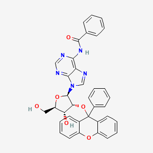 molecular formula C36H29N5O6 B14429496 N-Benzoyl-2'-O-(9-phenyl-9H-xanthen-9-yl)adenosine CAS No. 84315-17-3