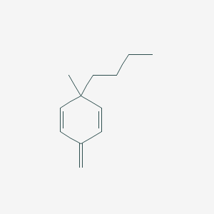 molecular formula C12H18 B14429506 3-Butyl-3-methyl-6-methylidenecyclohexa-1,4-diene CAS No. 84004-90-0