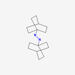 molecular formula C16H26N2 B14429514 e-Diazene, bis(bicyclo(2.2.2)oct-1-yl)- CAS No. 78497-35-5