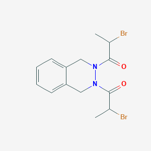 1,1'-(1,4-Dihydrophthalazine-2,3-diyl)bis(2-bromopropan-1-one)