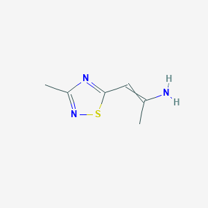 1-(3-Methyl-1,2,4-thiadiazol-5-yl)prop-1-en-2-amine