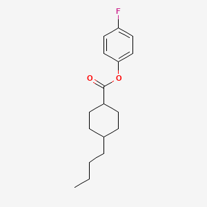 molecular formula C17H23FO2 B14429635 4-Fluorophenyl 4-butylcyclohexane-1-carboxylate CAS No. 79912-82-6