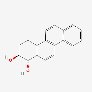 molecular formula C18H16O2 B14429663 1,2-Chrysenediol, 1,2,3,4-tetrahydro-, (1S-trans)- CAS No. 80433-89-2