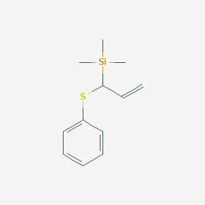 molecular formula C12H18SSi B14429685 Trimethyl[1-(phenylsulfanyl)prop-2-en-1-yl]silane CAS No. 78905-13-2