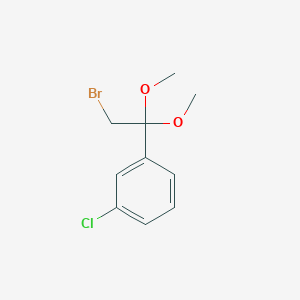 1-(2-Bromo-1,1-dimethoxyethyl)-3-chlorobenzene