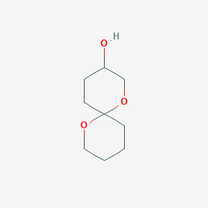 molecular formula C9H16O3 B14429706 1,7-Dioxaspiro[5.5]undecan-3-ol CAS No. 83015-81-0