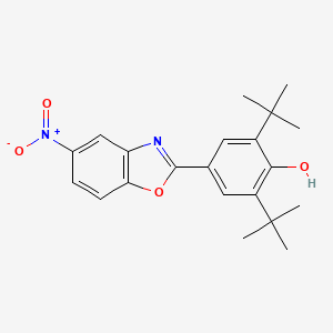 2,6-Di-tert-butyl-4-(5-nitro-1,3-benzoxazol-2(3H)-ylidene)cyclohexa-2,5-dien-1-one