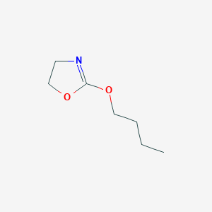 molecular formula C7H13NO2 B14429794 2-Butoxy-4,5-dihydro-1,3-oxazole CAS No. 79493-65-5