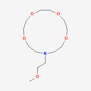 molecular formula C13H27NO5 B14429812 13-(2-Methoxyethyl)-1,4,7,10-tetraoxa-13-azacyclopentadecane CAS No. 79402-94-1