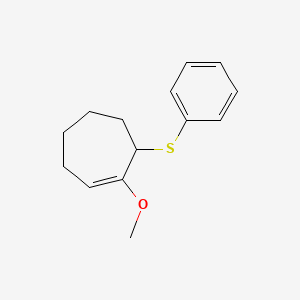 1-Methoxy-7-(phenylsulfanyl)cyclohept-1-ene