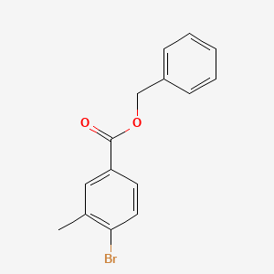 molecular formula C15H13BrO2 B1442984 4-Bromo-3-methylbenzoic acid benzyl ester CAS No. 591775-13-2