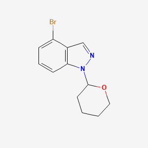 molecular formula C12H13BrN2O B1442985 4-Bromo-1-(tetrahydro-2H-pyran-2-YL)-1H-indazole CAS No. 1022158-35-5