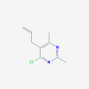 molecular formula C9H11ClN2 B14429853 4-Chloro-2,6-dimethyl-5-(prop-2-en-1-yl)pyrimidine CAS No. 81401-28-7