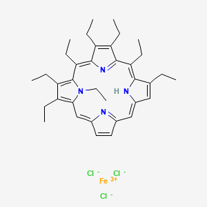 molecular formula C36H46Cl3FeN4 B1442987 Iron(III) octaethylporphine chloride CAS No. 28755-93-3