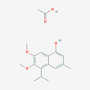 Acetic acid;6,7-dimethoxy-3-methyl-5-propan-2-ylnaphthalen-1-ol