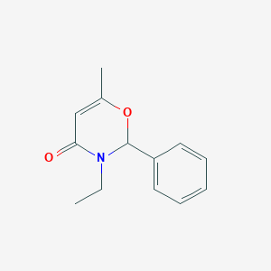 molecular formula C13H15NO2 B14429900 3-Ethyl-6-methyl-2-phenyl-2,3-dihydro-4H-1,3-oxazin-4-one CAS No. 81375-54-4