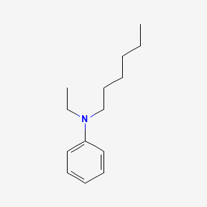 molecular formula C14H23N B14429938 N-Ethyl-N-hexylaniline CAS No. 77734-49-7