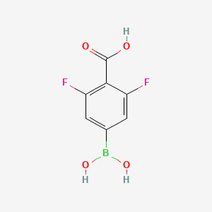 molecular formula C7H5BF2O4 B1442996 4-Borono-2,6-difluorobenzoic acid CAS No. 1029716-94-6