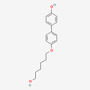 molecular formula C18H22O3 B14429969 4'-[(6-Hydroxyhexyl)oxy][1,1'-biphenyl]-4-ol CAS No. 78435-28-6