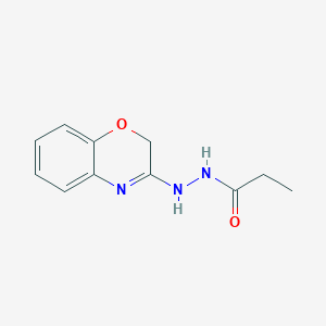 Propanoic acid, 2-(2H-1,4-benzoxazin-3-yl)hydrazide