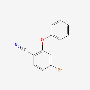 molecular formula C13H8BrNO B1442999 4-Bromo-2-phenoxybenzonitrile CAS No. 875664-25-8