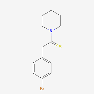 2-(4-Bromophenyl)-1-(piperidin-1-yl)ethane-1-thione