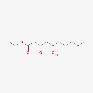 molecular formula C12H22O4 B14430007 Ethyl 5-hydroxy-3-oxodecanoate CAS No. 78594-98-6