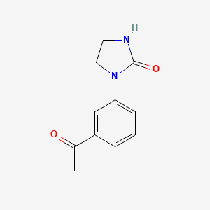 molecular formula C11H12N2O2 B1443002 1-(3-Acetylphenyl)imidazolidin-2-one CAS No. 1012040-98-0