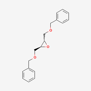 molecular formula C18H20O3 B14430024 Oxirane, 2,3-bis[(phenylmethoxy)methyl]-, (2S,3S)- CAS No. 81177-24-4