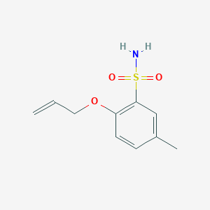 5-Methyl-2-[(prop-2-en-1-yl)oxy]benzene-1-sulfonamide