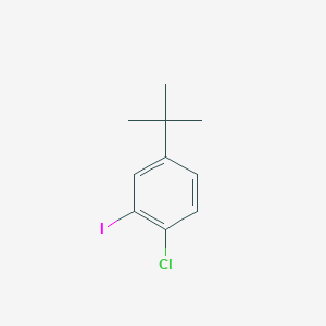 molecular formula C10H12ClI B1443003 4-Tert-butyl-1-chloro-2-iodobenzene CAS No. 1233062-20-8