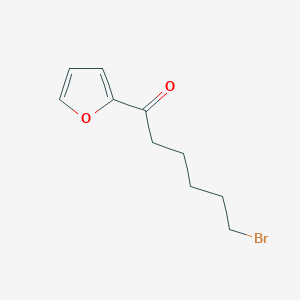 molecular formula C10H13BrO2 B14430063 6-Bromo-1-(furan-2-YL)hexan-1-one CAS No. 78025-45-3