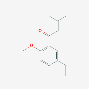 1-(5-Ethenyl-2-methoxyphenyl)-3-methylbut-2-en-1-one